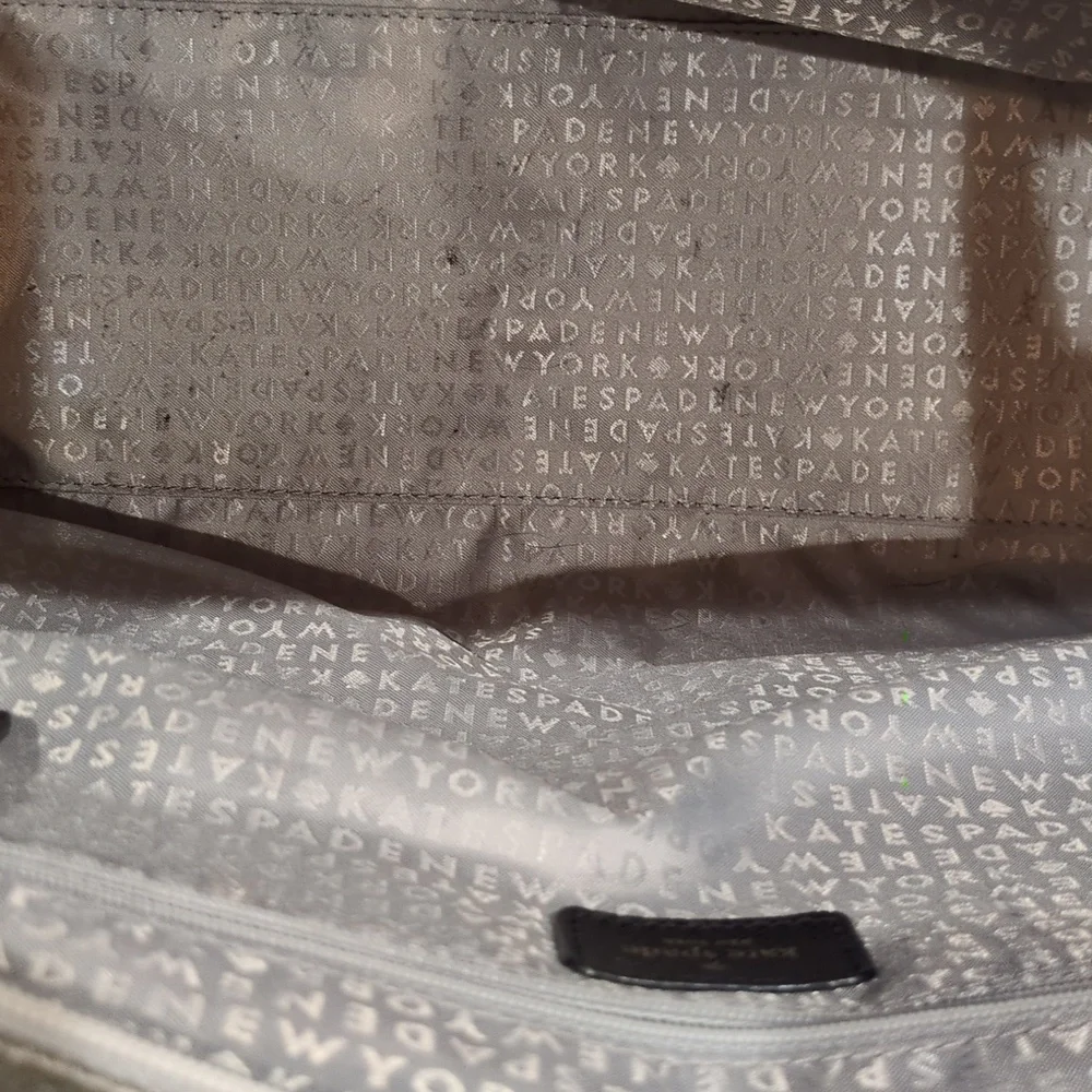 Kate Spade GUC Mavis Silver Taden Street Tote Shimmer Glitter Bag Purse CALLOUTS - Picture 9 of 16